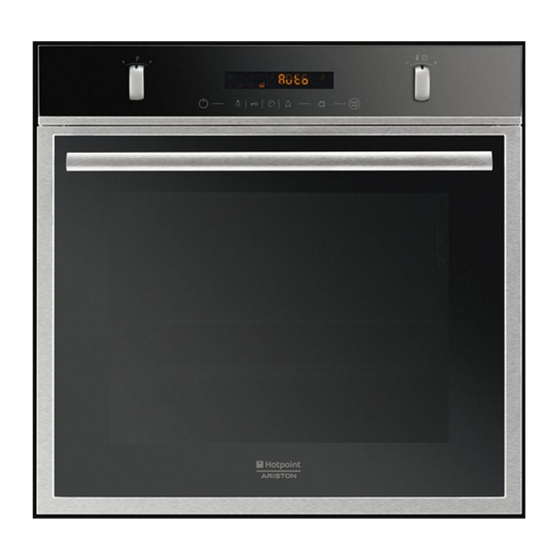Hotpoint Ariston FK 89E 0 X/HA Operating Instructions Manual