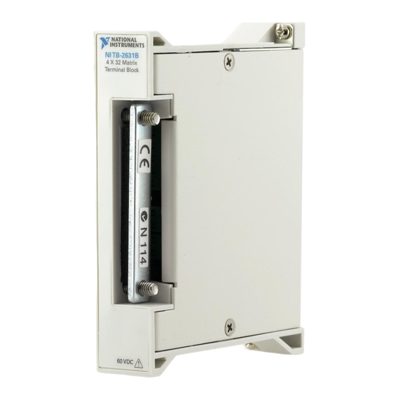 User Manuals: National Instruments NI TB-4340 Control