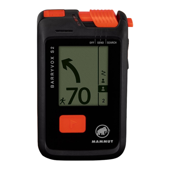 Mammut Barryvox S2 Reference Manual