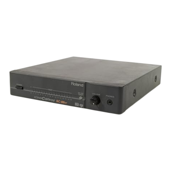 Roland Sound Canvas SC-88ST Owner's Manual