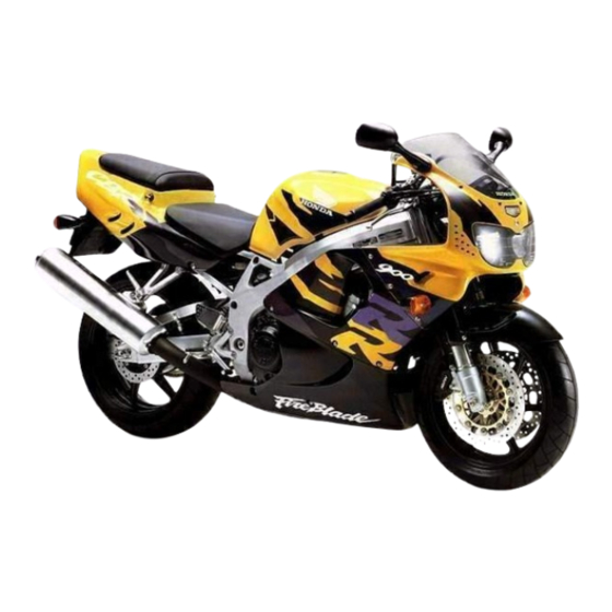 Honda CBR900RR Fire Blade Owner's Manual