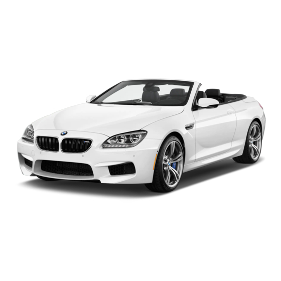 BMW M6 CONVERTIBLE Owner's Manual