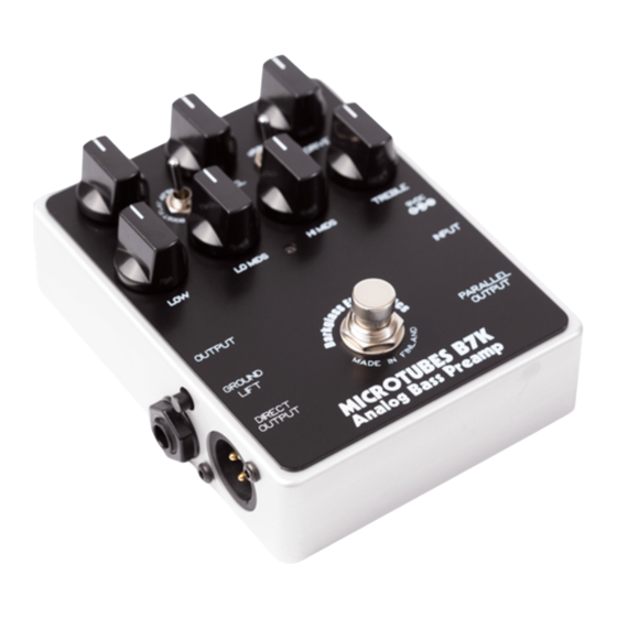 Darkglass Electronics Microtubes B7K User Manual