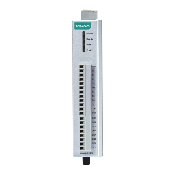 Moxa Technologies ioLogik E1210 User Manual