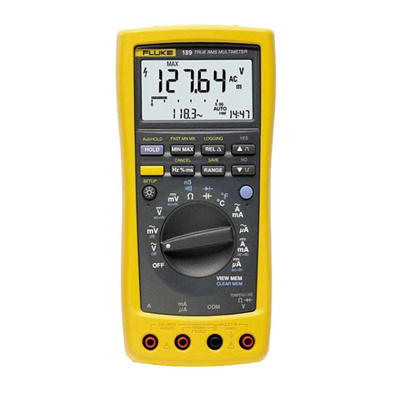 Fluke 187 Getting Started