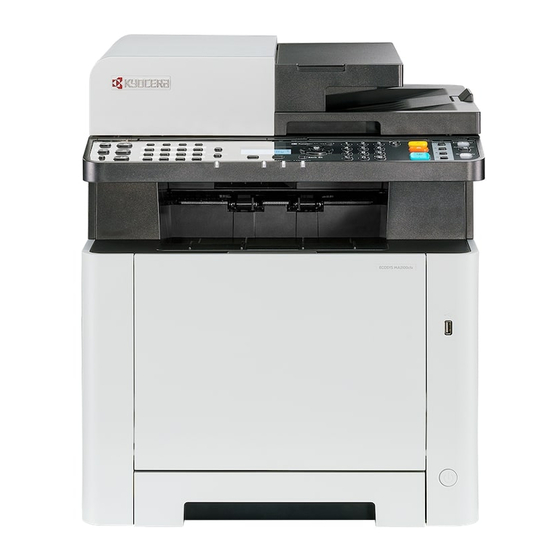 Kyocera ECOSYS MA2100cwfx First Steps Quick Manual