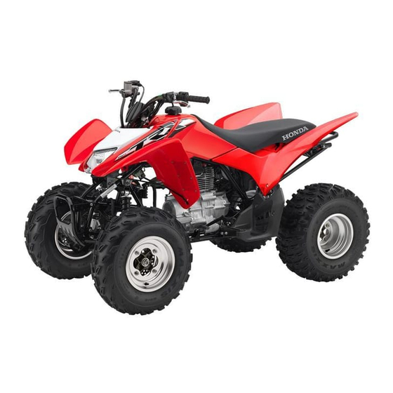 Honda SPORTRAX 250EX 2007 Owner's Manual