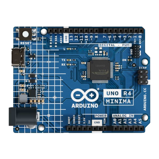 Arduino UNO R4 Minima Product Reference Manual