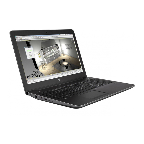 HP ZBook 15 G4 Manuals