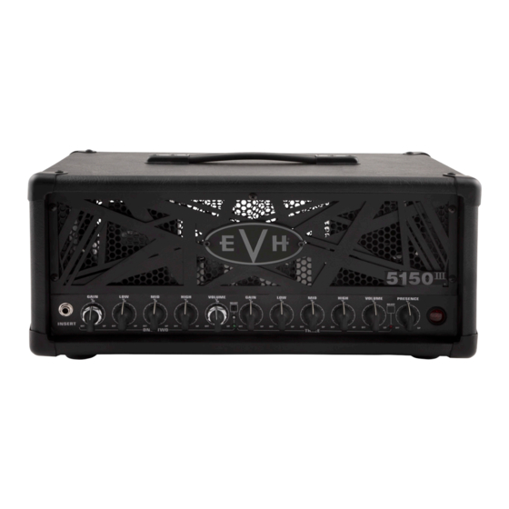 Evh 5150III 50S 6L6 Owner's Manual