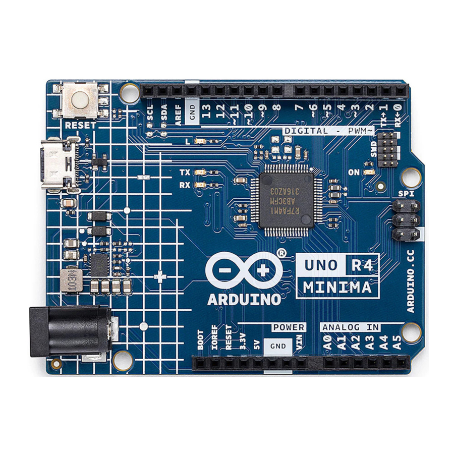 Arduino UNO R4 Minima, ABX00080 Manual
