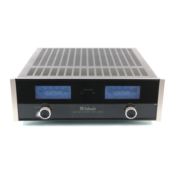 McIntosh MC162 Owner's Manual