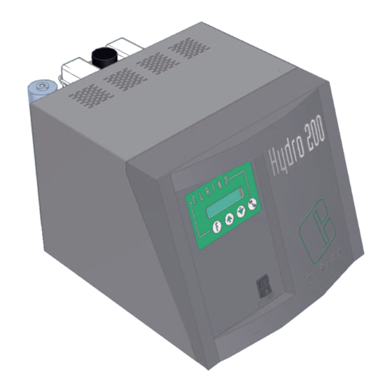 User Manuals: Claind Hydro200 Laboratory Equipment