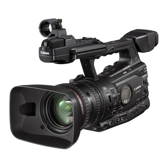 Canon XF305 User Manual