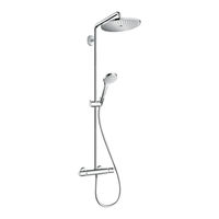 Hans Grohe Croma Select S Showerpipe 280 1jet EcoSmart 26118009 Instructions For Use And Assembly Instructions