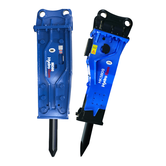 User Manuals: BHI HydroRam HK580S Hydraulic Hammer