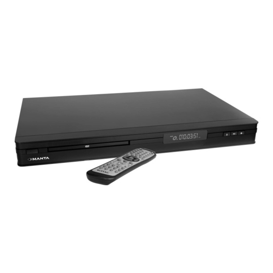 User Manuals: Manta Emperor Black DVD-042 DVD Players