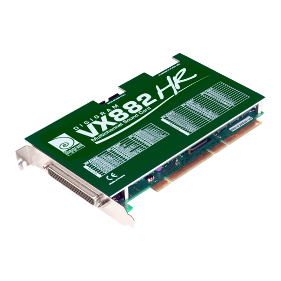 Digigram VX882HR User Manual