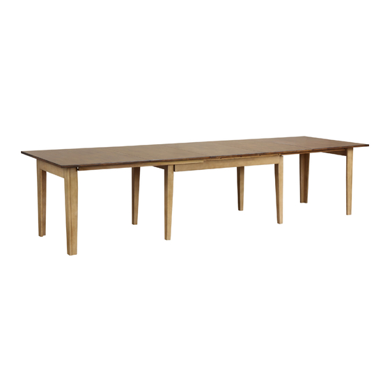 Sunset Furniture Sunset Trading DLU-BR-TL-134 -PW-T-B Assembly Instruction