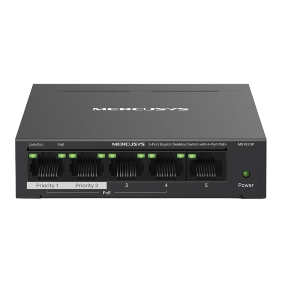 Mercusys MS105GP Quick Installation Manual
