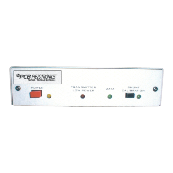 PCB Piezotronics TORKDISC 5309D-01A Manuals