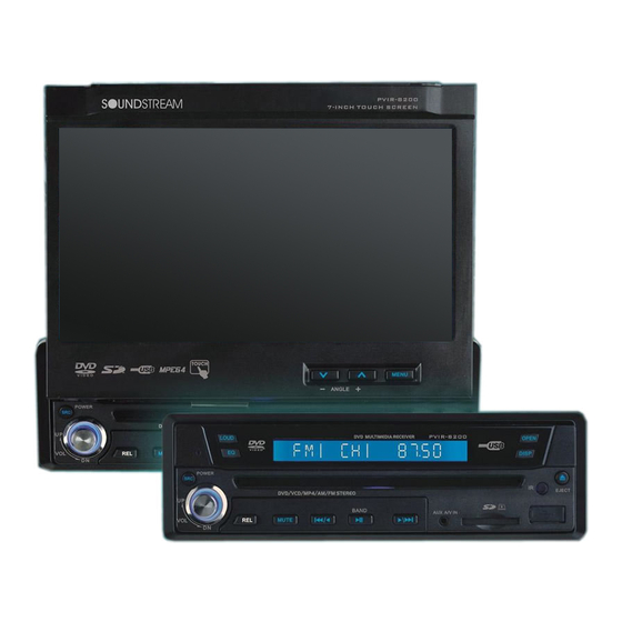 Soundstream VIR-7200 Operating Instructions Manual