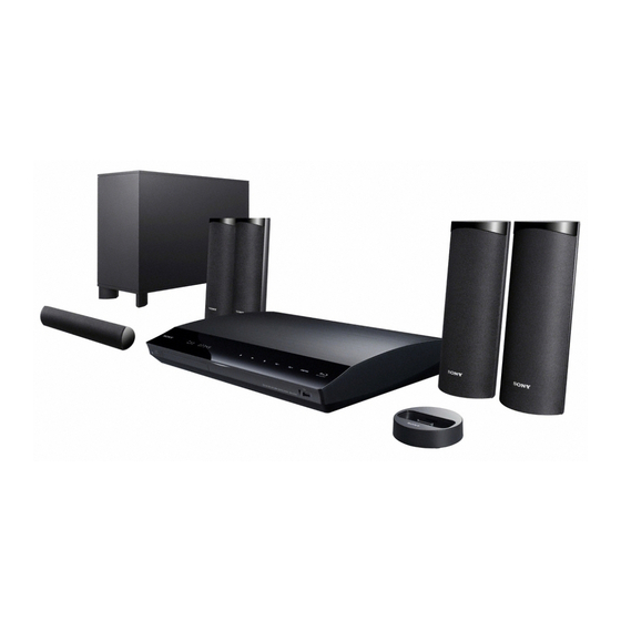 Sony BDV-E380 Accessories Manual