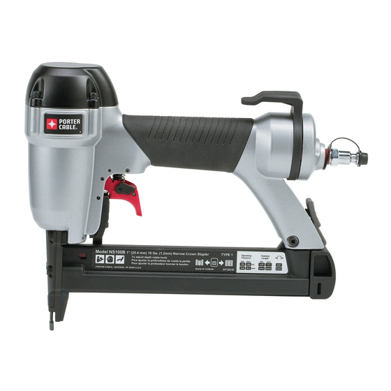 PORTERCABLE NS100B STAPLE GUN INSTRUCTION MANUAL ManualsLib