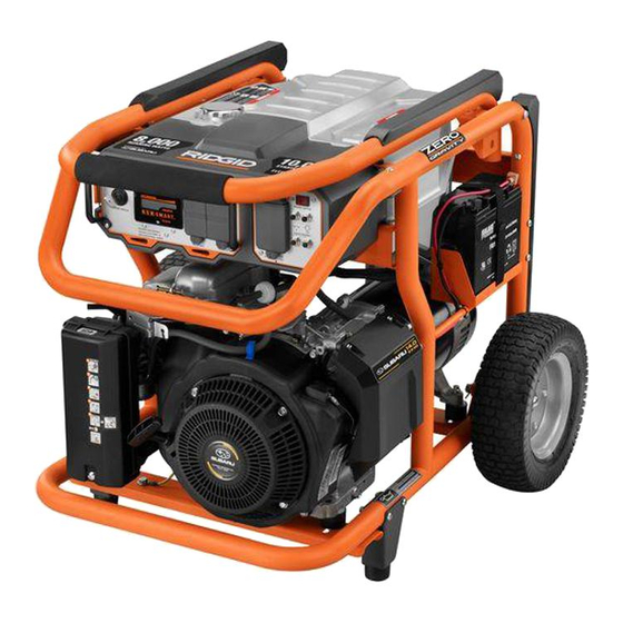 RIDGID RD8000 SERIES PORTABLE GENERATOR OPERATOR