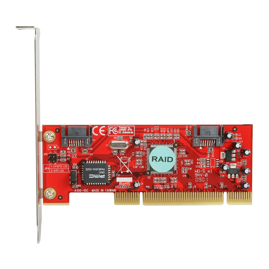 ROSEWILL SATA 150 RAID 2 PORT PCI HOST RC201 PCI CARD USER MANUAL ...
