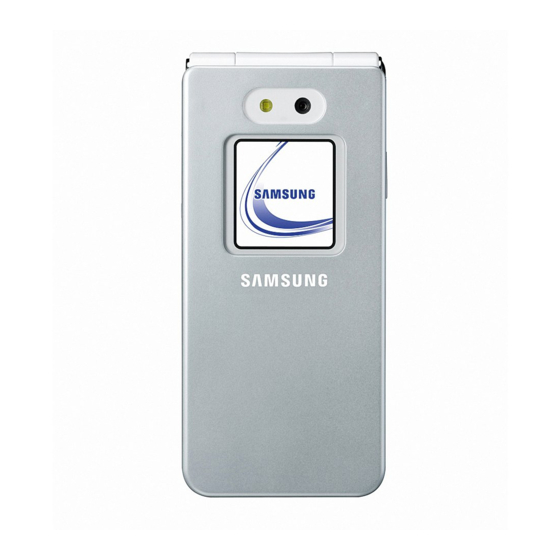 Samsung Sgh E870 Cell Phone User Manual 