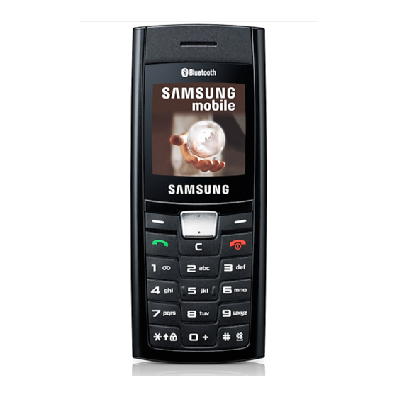 Samsung Sgh C180 Cell Phone User Manual Manualslib 9047