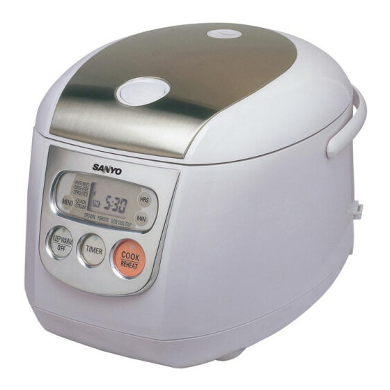 SANYO ECJ-D100S RICE COOKER SERVICE MANUAL | ManualsLib