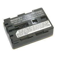 Sony NP-FM30 Operating Instructions