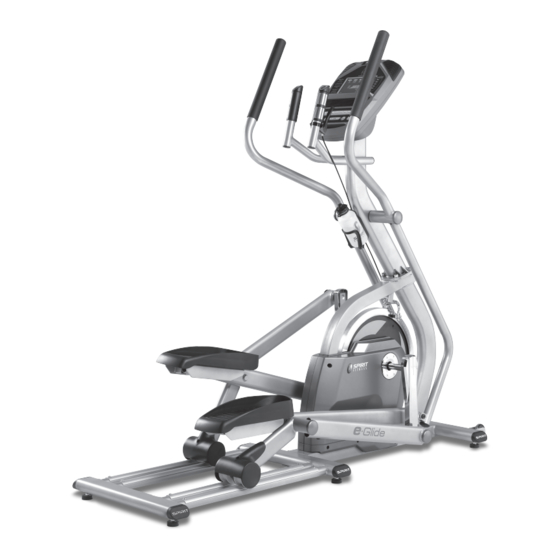 SPIRIT EGLIDE XG400 ELLIPTICAL TRAINER OWNER