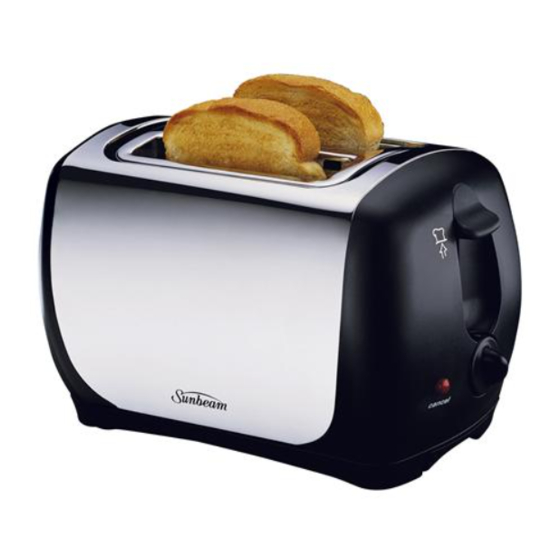 SUNBEAM TA3220 TOASTER INSTRUCTION BOOKLET ManualsLib
