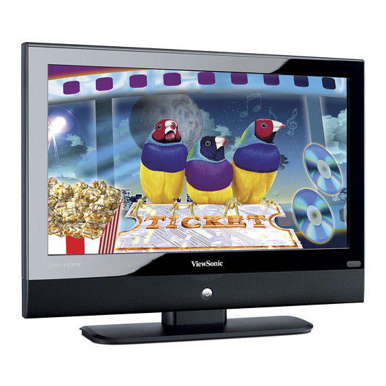 VIEWSONIC VS117702M LCD TV USER MANUAL ManualsLib
