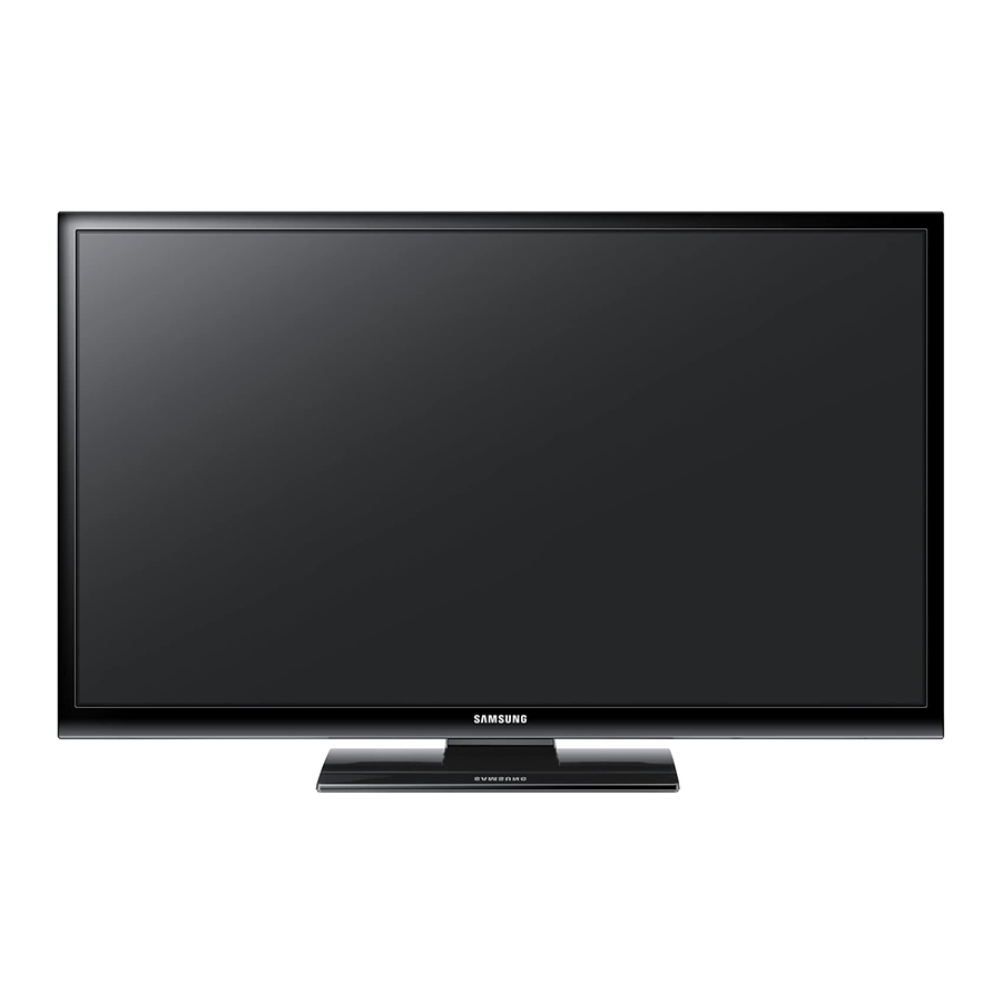 SAMSUNG PN43E450A1F PLASMA TV QUICK START MANUAL ManualsLib