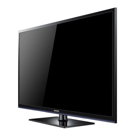 SAMSUNG PN51E530A3F PLASMA TV USER MANUAL ManualsLib