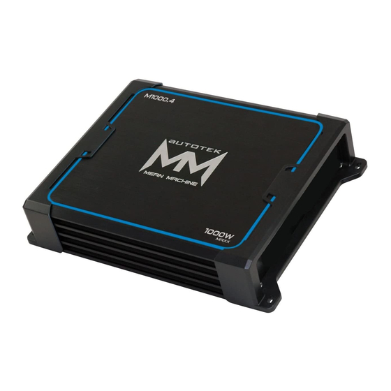 AUTOTEK M1400.4 CAR AMPLIFIER USER MANUAL | ManualsLib