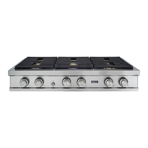 DACOR EPICURE ESG366SBK COOKTOP INSTALLATION INSTRUCTIONS MANUAL