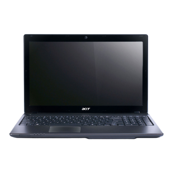 Acer Aspire 5750 Quick Manual