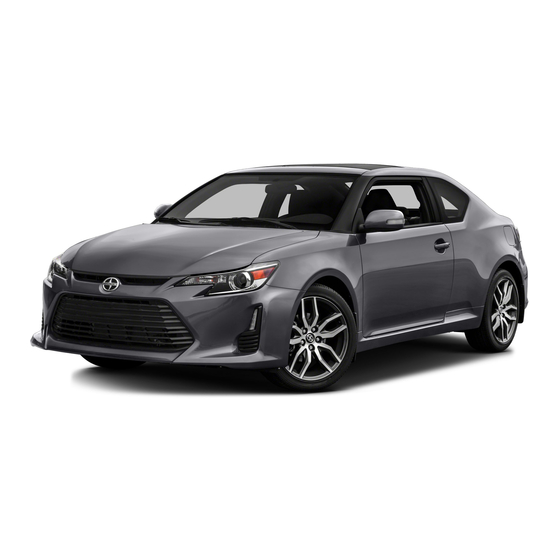 Scion TC 2016 Quick Reference Manual