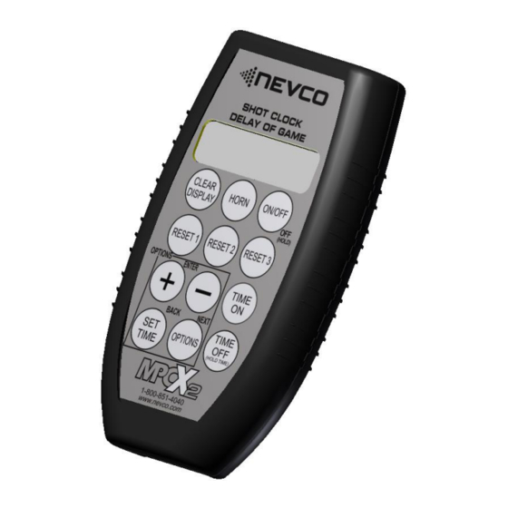 Nevco SCD-5 Operator Instructions Manual
