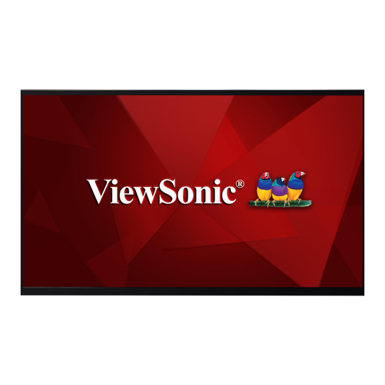 ViewSonic CDE3205 Manuals