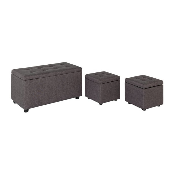 Argos Fabric Ottoman With 2 Small Stools 755/2238 Quick Start Manual