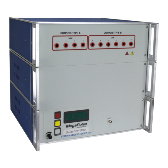 Compliance West MegaPulse Defib-5PF-002 Instruction Manual