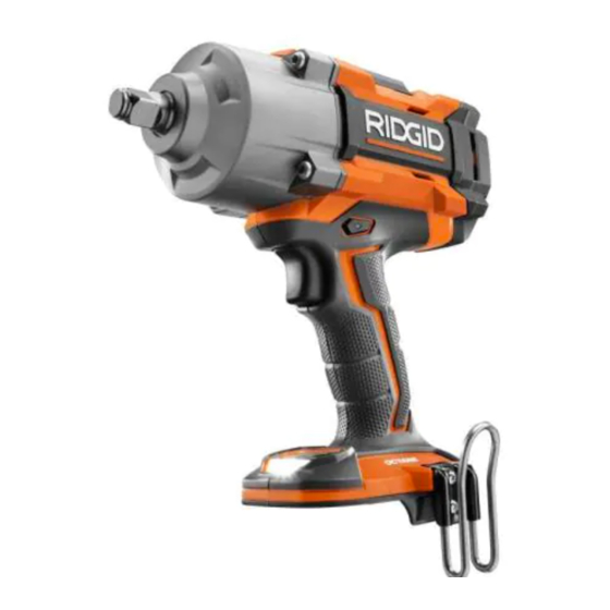 RIDGID OCTANE R86211 OPERATOR
