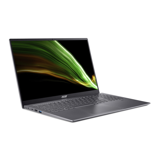 Acer Swift 3 User Manual