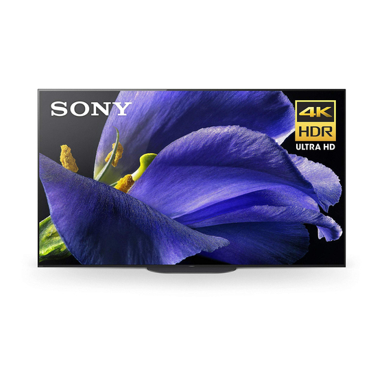 SONY BRAVIA KD77A9G SETUP MANUAL Pdf Download ManualsLib